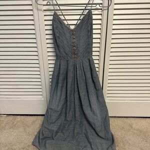 Billabong Y2K Denim Button-Front Mini Dress